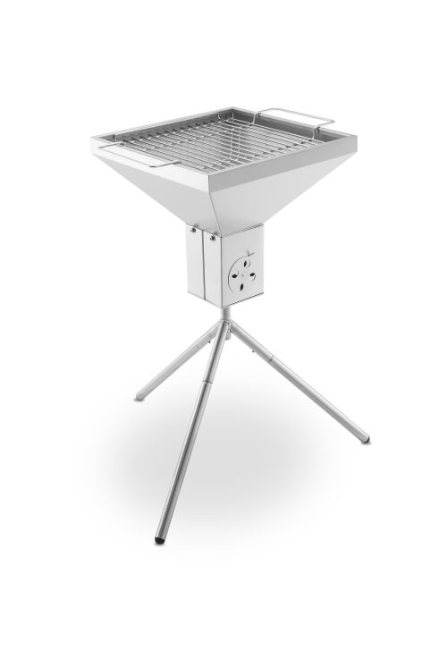 גריל פחמים מנירוסטה T2 - לשטח