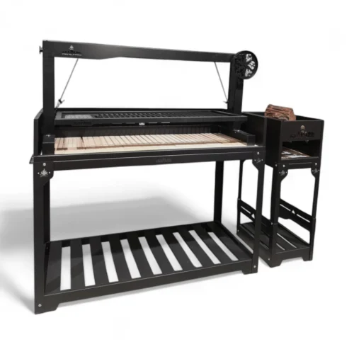 גריל פחמים ארגנטינאי עם רשת מתכוונת 135