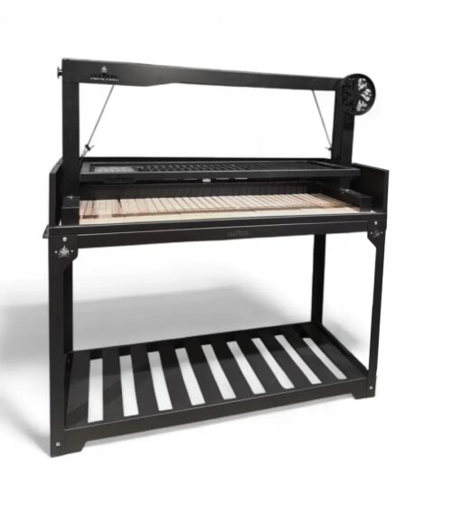 גריל פחמים ארגנטינאי עם רשת מתכוונת 135