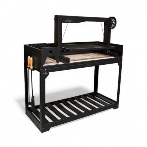 גריל פחמים ארגנטינאי עם רשת מתכוונת 100